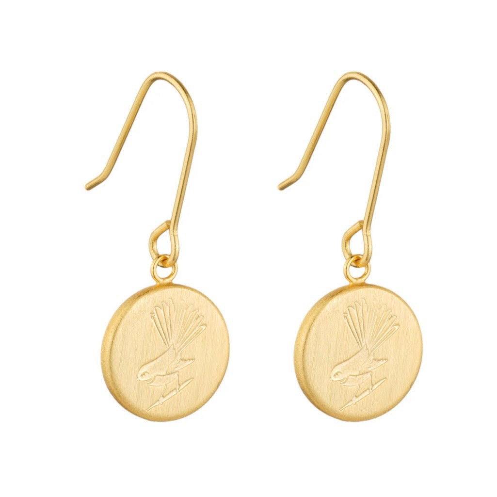 Round Fantail Pendant Earring