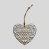 Aroha Koru Ceramic Heart