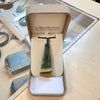Te Wahi Pounamu Green, White and Gold Landscape Drop 65mm