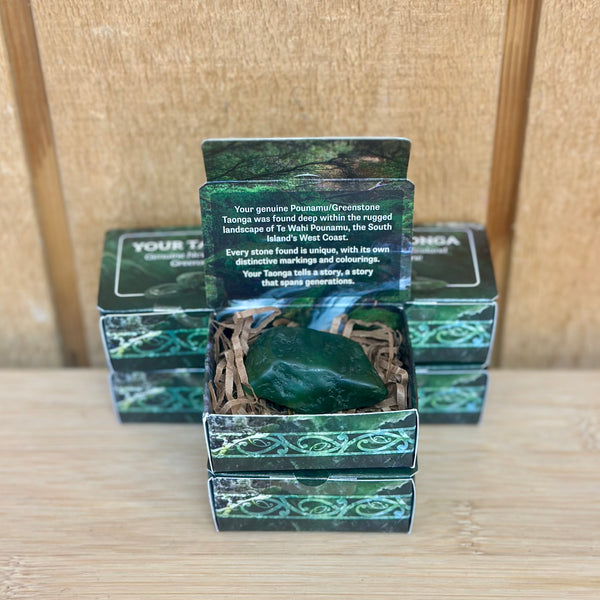 Your Taonga Boxed Pounamu Touch Stones