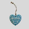 Aroha Koru Ceramic Heart