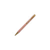 Slimline Ballpoint Pen - Pink Tinted Abalone Pearl & Gold  Plated Metal