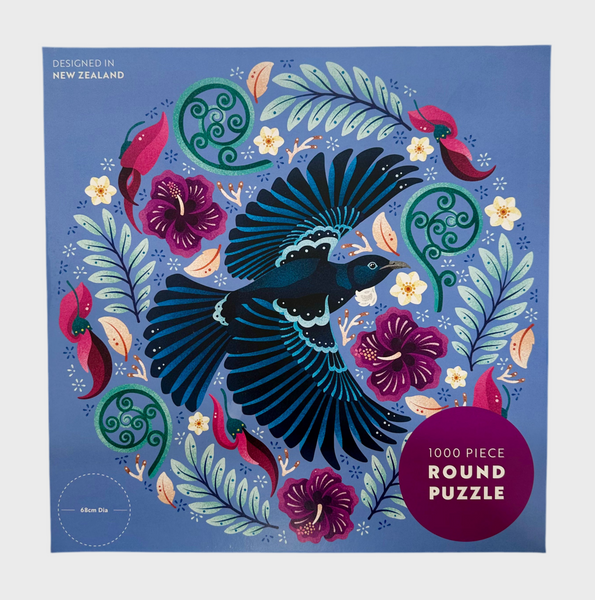 Tuneful Tūī 1000 Piece Round Puzzle