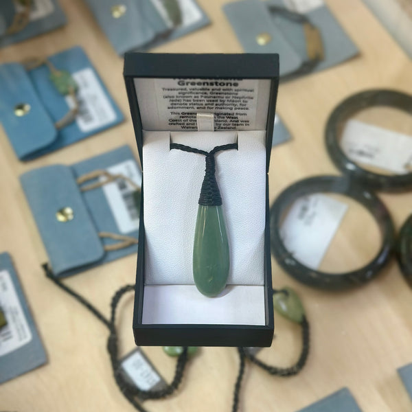Greenstone Drop Pendant