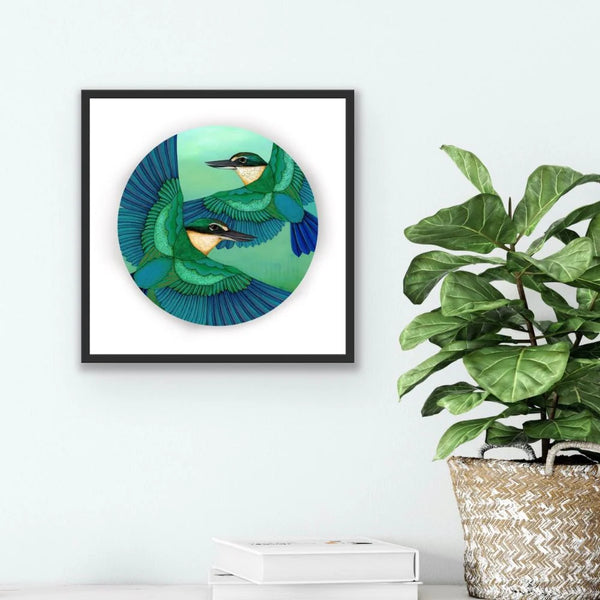 Kathryn Furniss Circle Print 'Sacred'