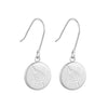 Round Fern Pendant Earrings