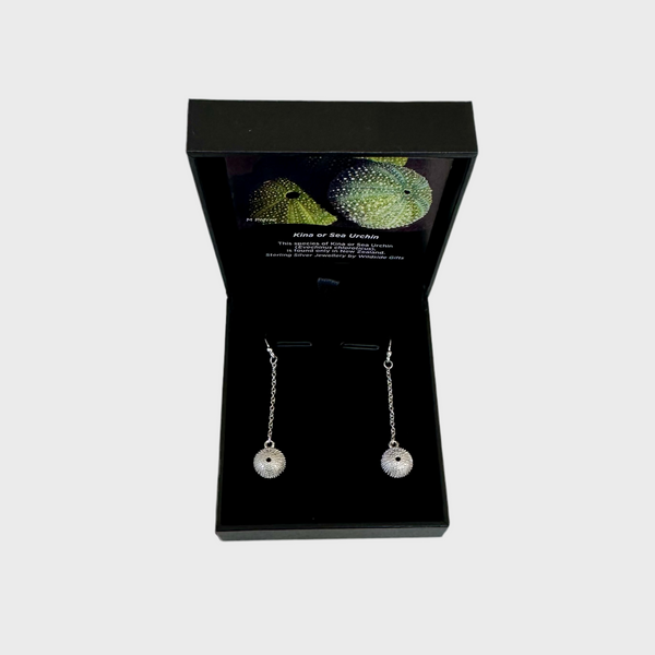 Sterling Silver Kina Chain Drop Earrings