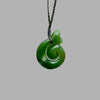 Te Wahi Pounamu Koru with Whale Tail