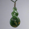 Te Wahi Pounamu Flower Jade Double Pikorua 52mm