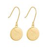 Round Fern Pendant Earrings
