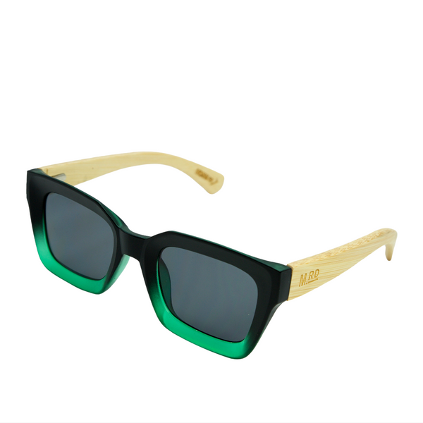 Weekender - Black and Green w/ Wooden Arms