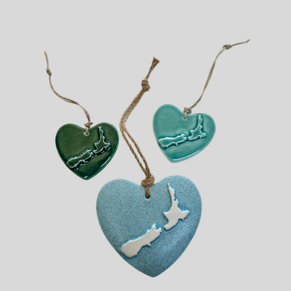 New Zealand Ceramic Heart