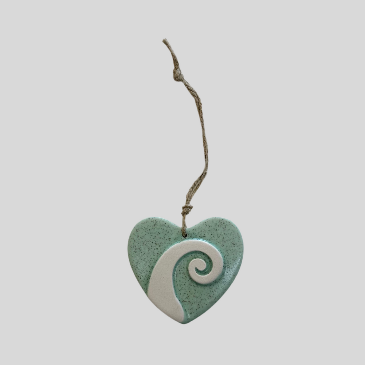 Single Koru Ceramic Heart