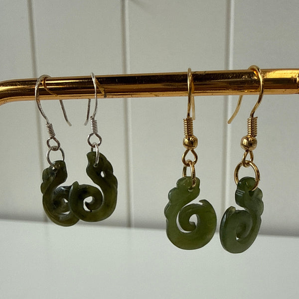 Greenstone Manaia Earrings