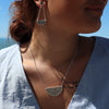 Maunga-nui Breastplate Silver Necklace