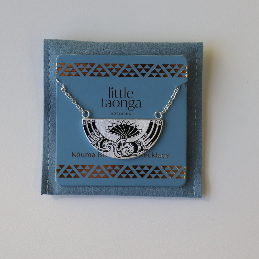 Huia Breastplate Silver Necklace