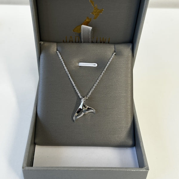 S/S Angled Whale Tail Necklace