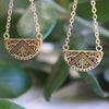 Maunga-nui Breastplate Gold Earrings