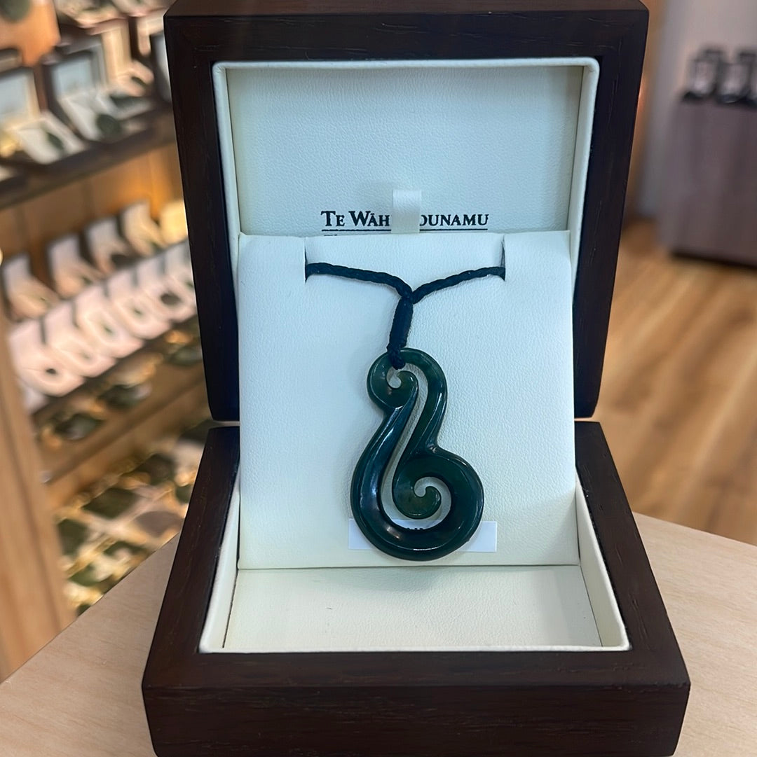 Te Wahi Pounamu Hei Matau/ Koru Pendant