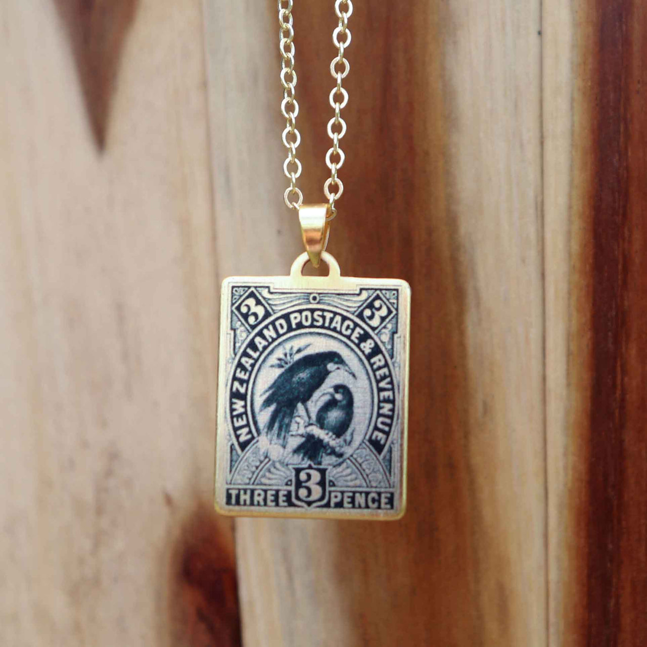 Huia– 1898 Pictorial Stamp Necklace