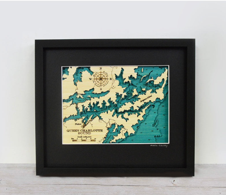 Queen Charlotte Sound Wall Art - Small