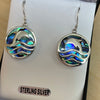 Sterling Silver Paua or Mother of Pearl Dolphin Earrings