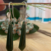 Nephrite Greenstone Pinnacle Drop Earrings